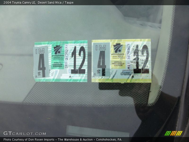 Desert Sand Mica / Taupe 2004 Toyota Camry LE