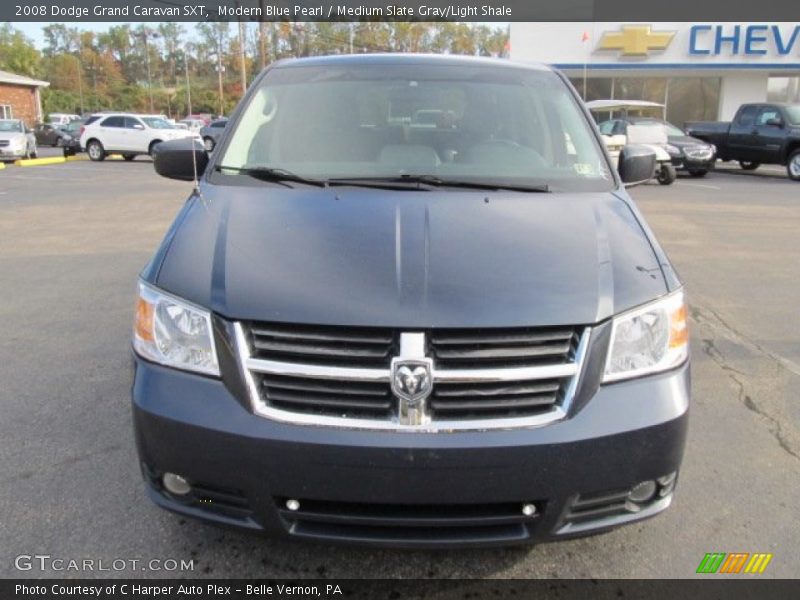 Modern Blue Pearl / Medium Slate Gray/Light Shale 2008 Dodge Grand Caravan SXT