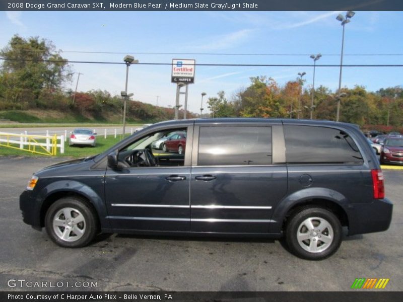 Modern Blue Pearl / Medium Slate Gray/Light Shale 2008 Dodge Grand Caravan SXT