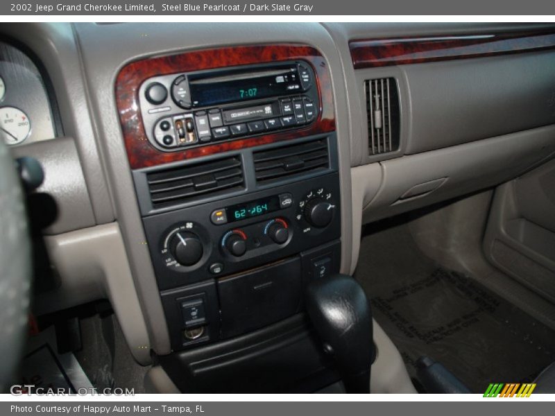 Steel Blue Pearlcoat / Dark Slate Gray 2002 Jeep Grand Cherokee Limited