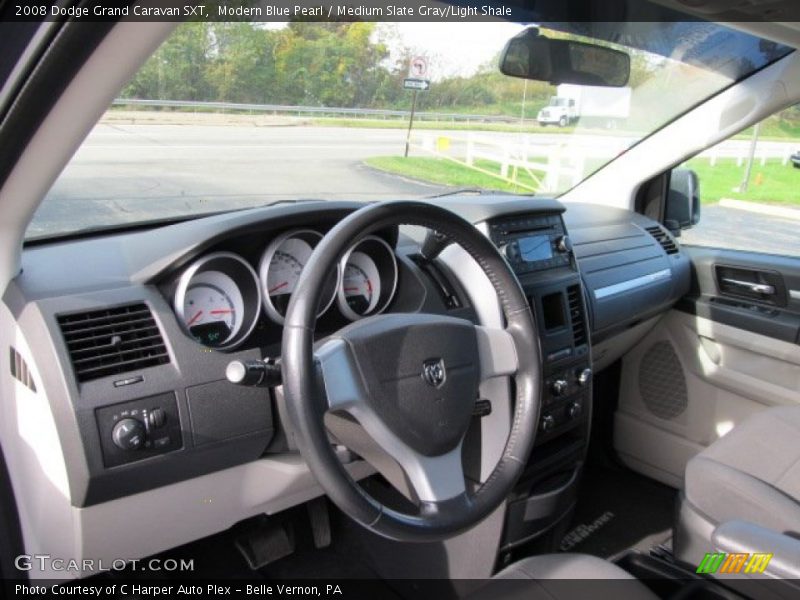 Modern Blue Pearl / Medium Slate Gray/Light Shale 2008 Dodge Grand Caravan SXT