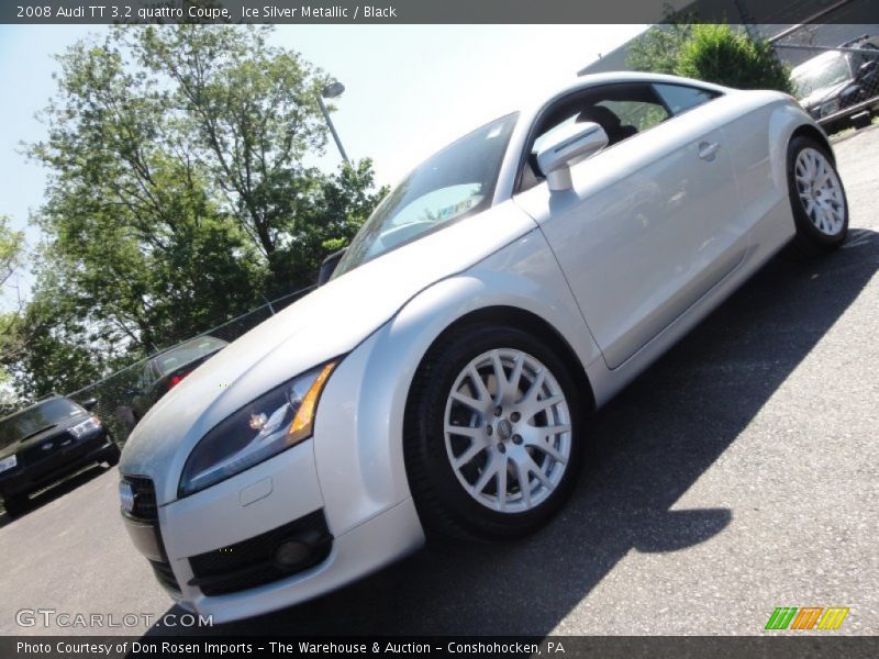 Ice Silver Metallic / Black 2008 Audi TT 3.2 quattro Coupe
