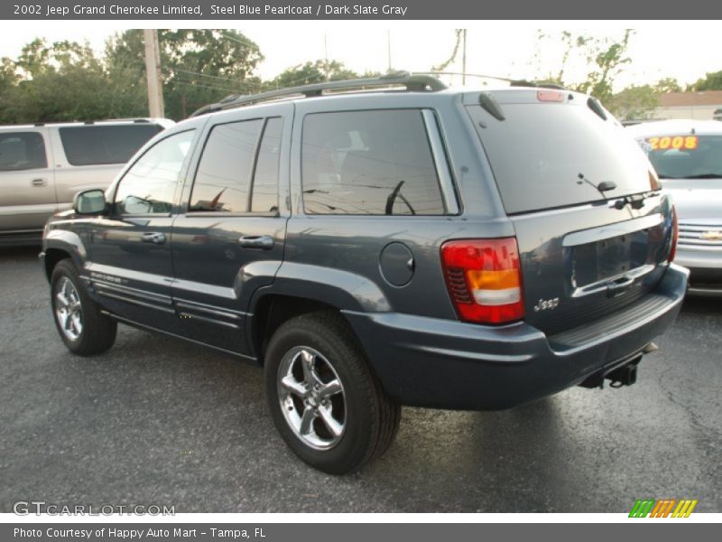 Steel Blue Pearlcoat / Dark Slate Gray 2002 Jeep Grand Cherokee Limited