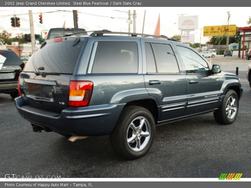 Steel Blue Pearlcoat / Dark Slate Gray 2002 Jeep Grand Cherokee Limited