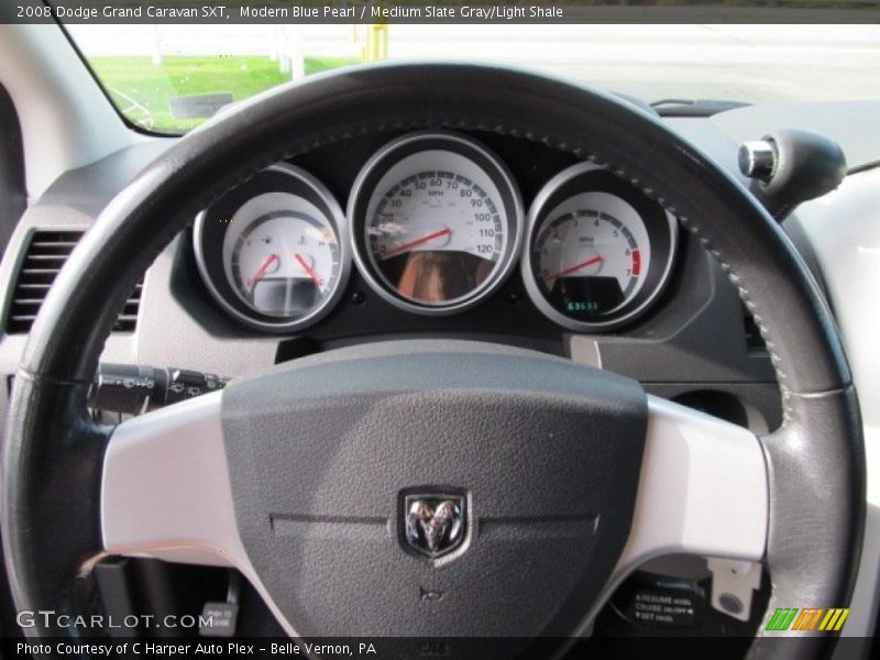 Modern Blue Pearl / Medium Slate Gray/Light Shale 2008 Dodge Grand Caravan SXT