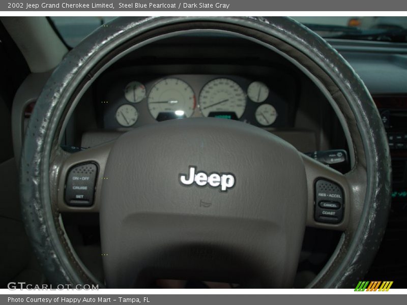 Steel Blue Pearlcoat / Dark Slate Gray 2002 Jeep Grand Cherokee Limited