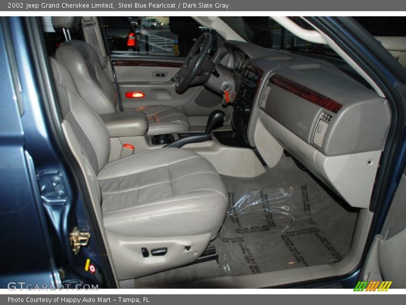Steel Blue Pearlcoat / Dark Slate Gray 2002 Jeep Grand Cherokee Limited