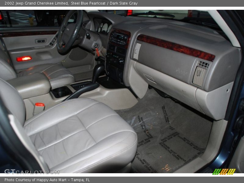 Steel Blue Pearlcoat / Dark Slate Gray 2002 Jeep Grand Cherokee Limited