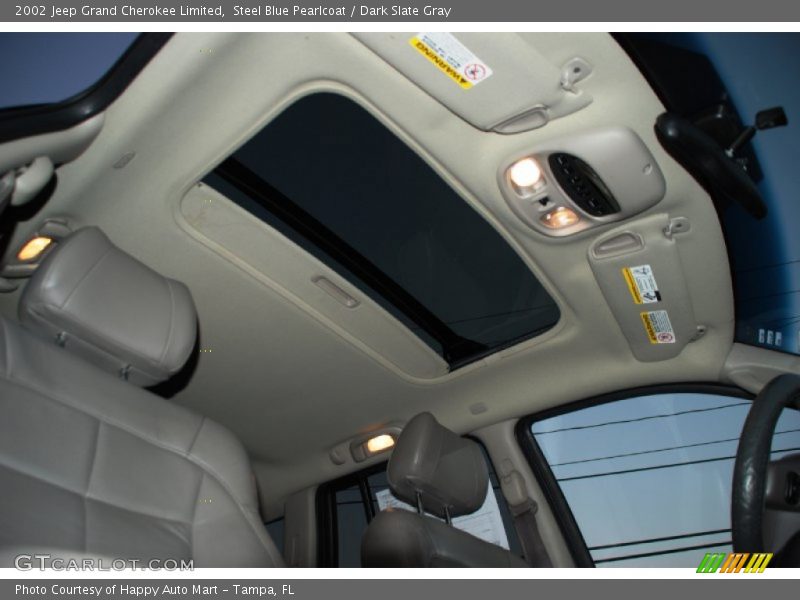 Steel Blue Pearlcoat / Dark Slate Gray 2002 Jeep Grand Cherokee Limited