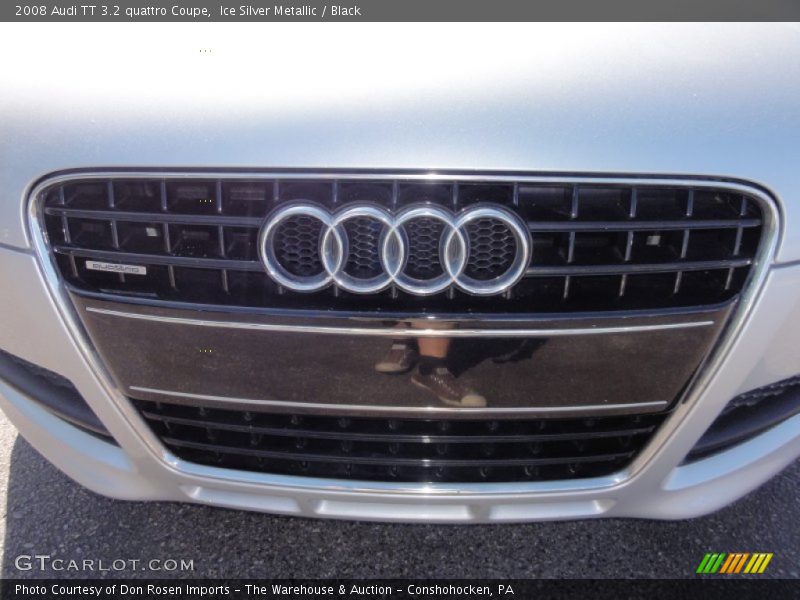 Ice Silver Metallic / Black 2008 Audi TT 3.2 quattro Coupe