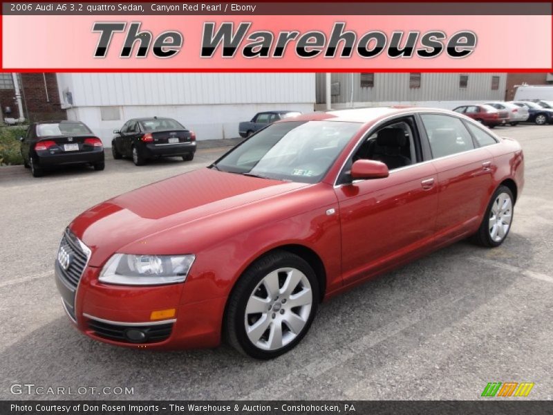 Canyon Red Pearl / Ebony 2006 Audi A6 3.2 quattro Sedan