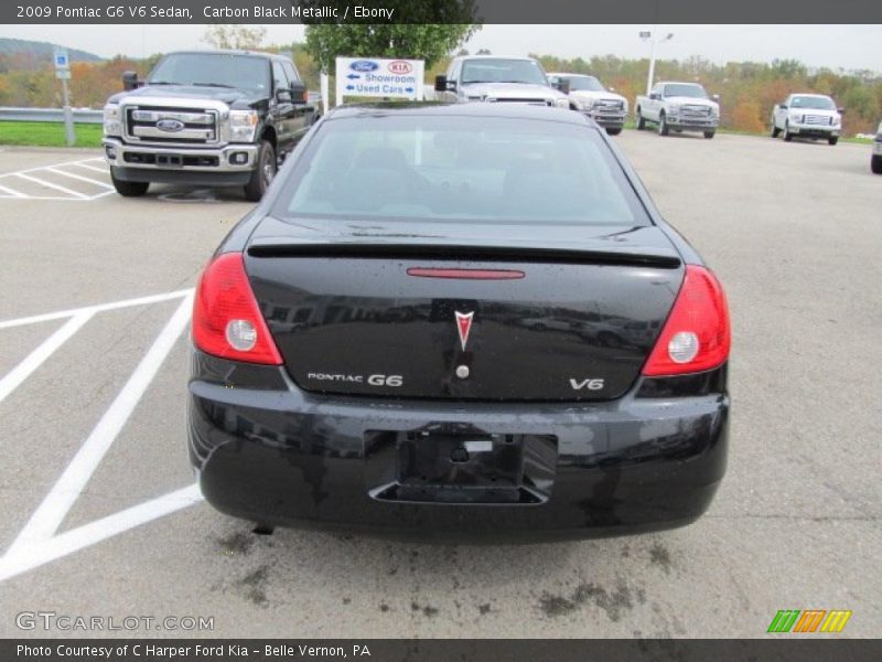 Carbon Black Metallic / Ebony 2009 Pontiac G6 V6 Sedan