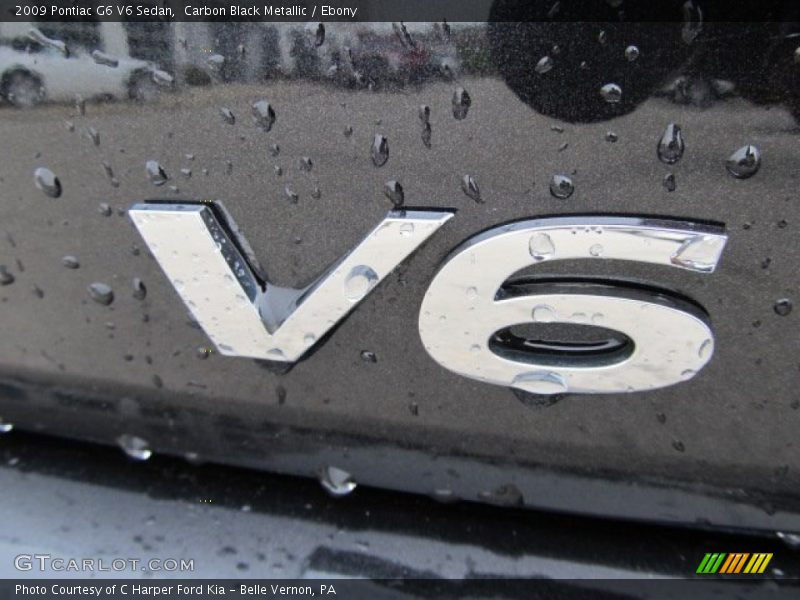 Carbon Black Metallic / Ebony 2009 Pontiac G6 V6 Sedan