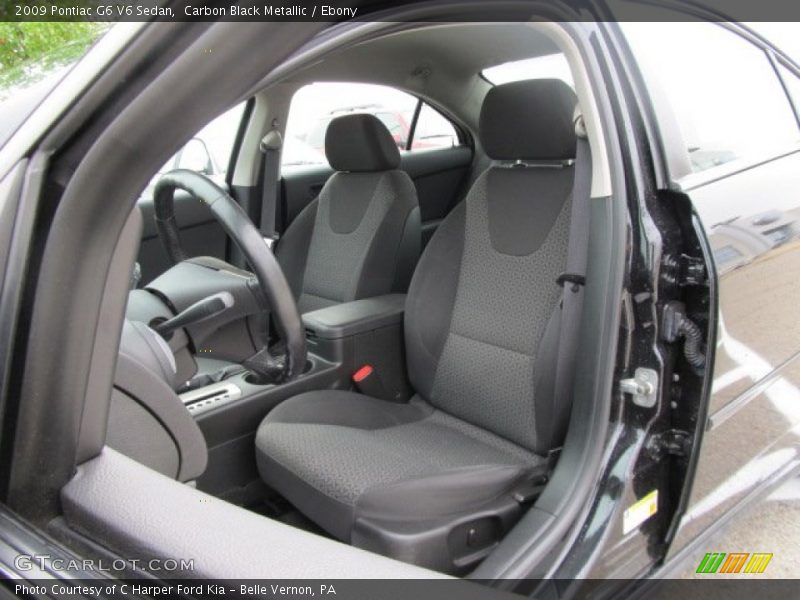 Carbon Black Metallic / Ebony 2009 Pontiac G6 V6 Sedan