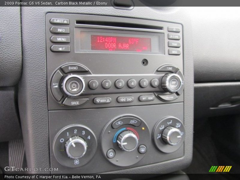 Carbon Black Metallic / Ebony 2009 Pontiac G6 V6 Sedan