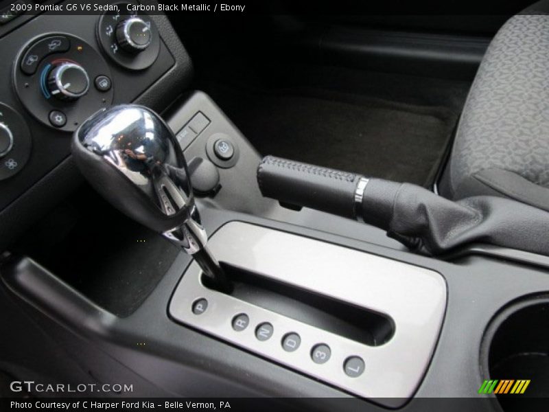 Carbon Black Metallic / Ebony 2009 Pontiac G6 V6 Sedan