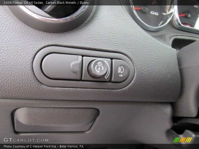 Carbon Black Metallic / Ebony 2009 Pontiac G6 V6 Sedan
