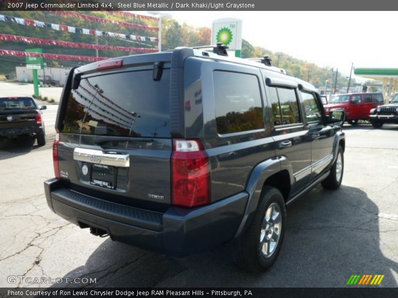 Steel Blue Metallic / Dark Khaki/Light Graystone 2007 Jeep Commander Limited 4x4