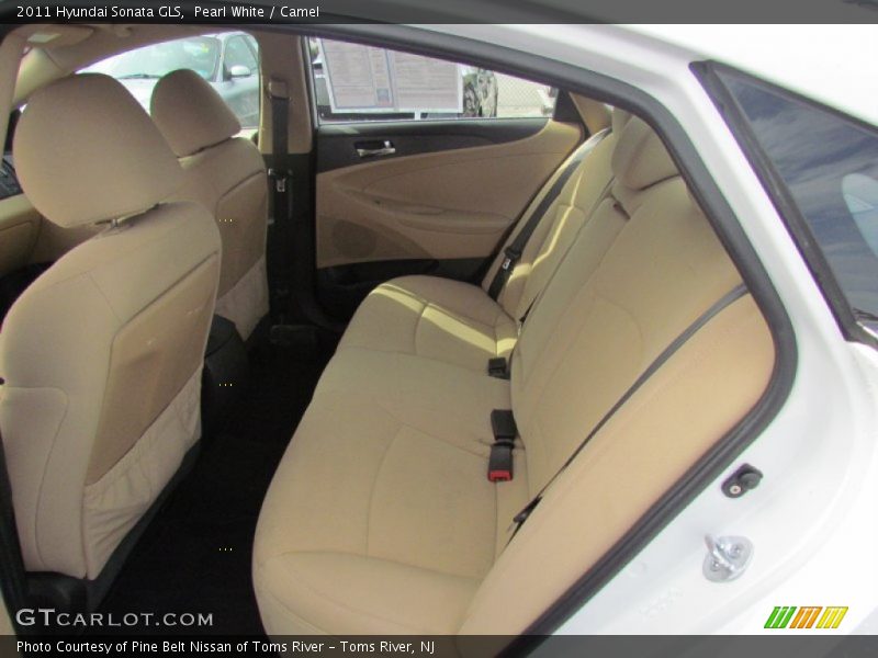 Pearl White / Camel 2011 Hyundai Sonata GLS