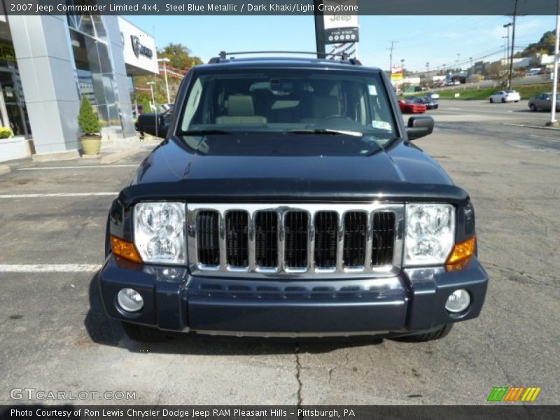 Steel Blue Metallic / Dark Khaki/Light Graystone 2007 Jeep Commander Limited 4x4