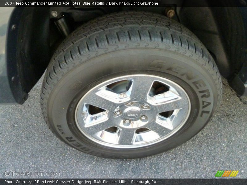 Steel Blue Metallic / Dark Khaki/Light Graystone 2007 Jeep Commander Limited 4x4