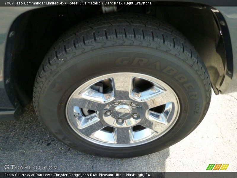 Steel Blue Metallic / Dark Khaki/Light Graystone 2007 Jeep Commander Limited 4x4