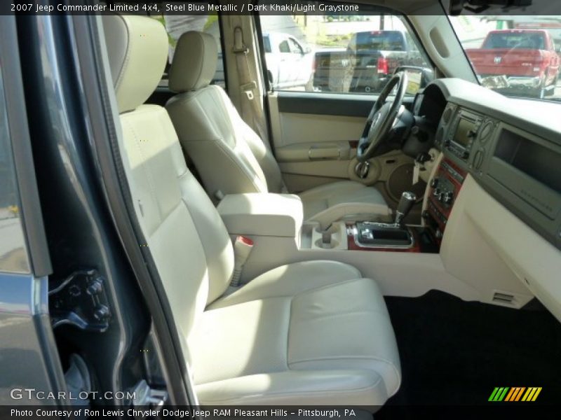 Steel Blue Metallic / Dark Khaki/Light Graystone 2007 Jeep Commander Limited 4x4