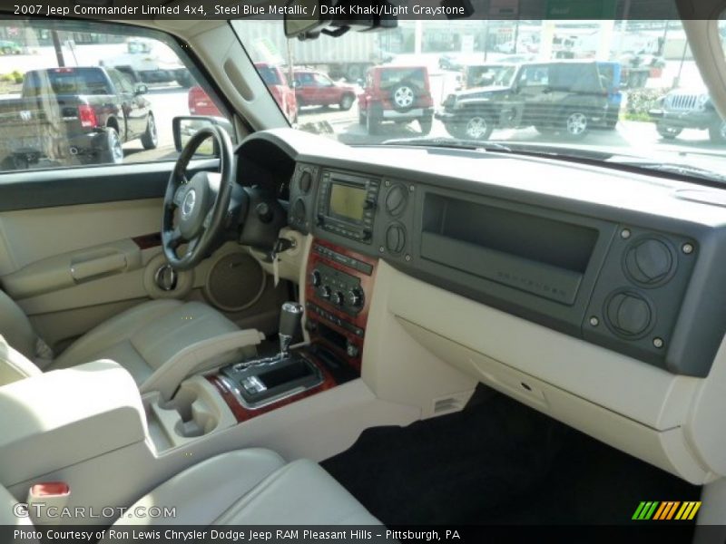 Steel Blue Metallic / Dark Khaki/Light Graystone 2007 Jeep Commander Limited 4x4