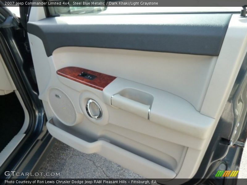 Steel Blue Metallic / Dark Khaki/Light Graystone 2007 Jeep Commander Limited 4x4