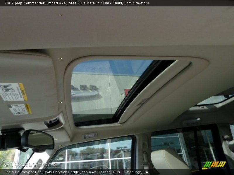 Steel Blue Metallic / Dark Khaki/Light Graystone 2007 Jeep Commander Limited 4x4