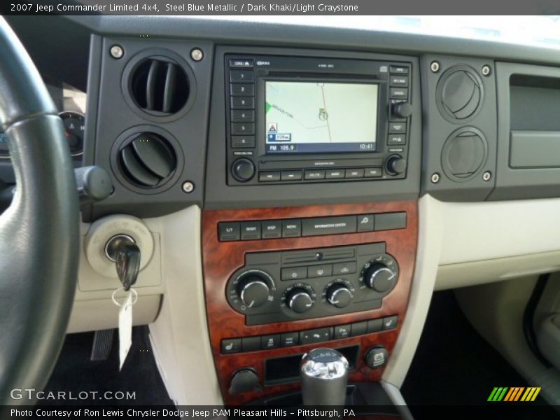 Steel Blue Metallic / Dark Khaki/Light Graystone 2007 Jeep Commander Limited 4x4