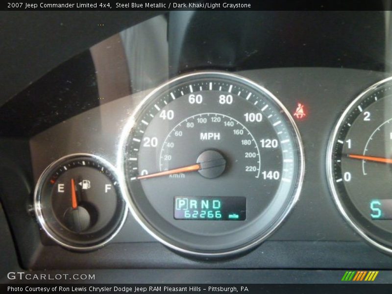Steel Blue Metallic / Dark Khaki/Light Graystone 2007 Jeep Commander Limited 4x4