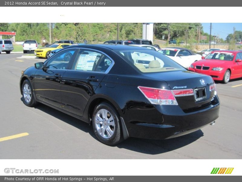 Crystal Black Pearl / Ivory 2012 Honda Accord SE Sedan