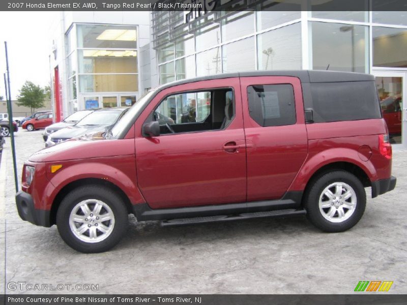 Tango Red Pearl / Black/Titanium 2007 Honda Element EX AWD
