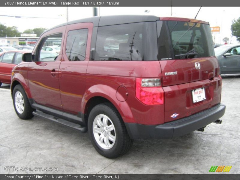 Tango Red Pearl / Black/Titanium 2007 Honda Element EX AWD