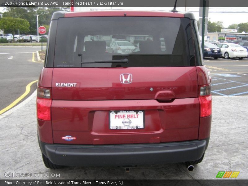 Tango Red Pearl / Black/Titanium 2007 Honda Element EX AWD