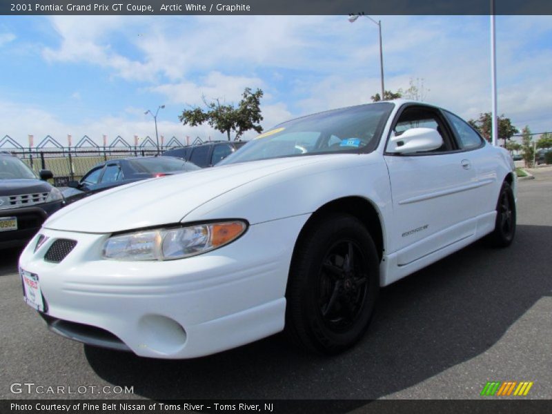 Arctic White / Graphite 2001 Pontiac Grand Prix GT Coupe