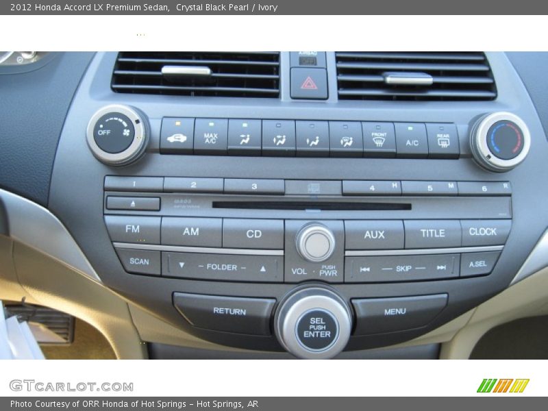 Controls of 2012 Accord LX Premium Sedan