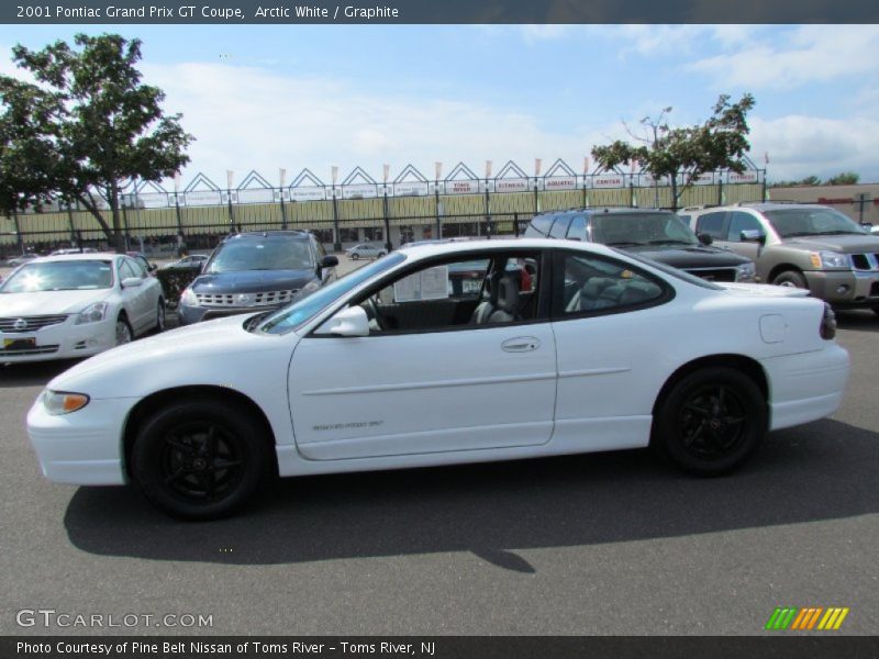 Arctic White / Graphite 2001 Pontiac Grand Prix GT Coupe