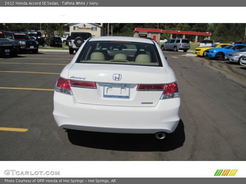 Taffeta White / Ivory 2012 Honda Accord SE Sedan