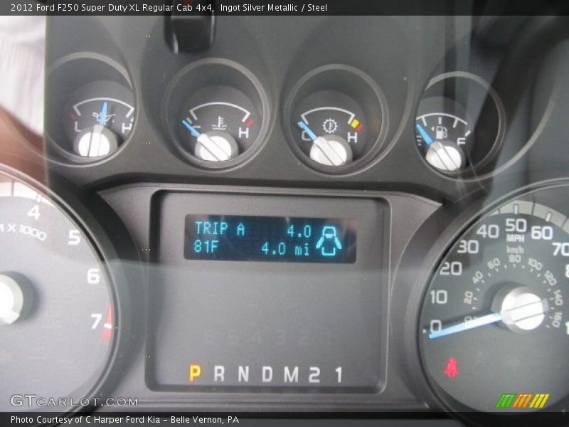 Ingot Silver Metallic / Steel 2012 Ford F250 Super Duty XL Regular Cab 4x4