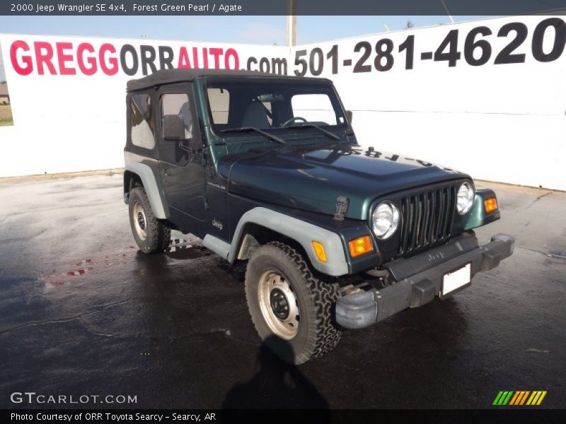 Forest Green Pearl / Agate 2000 Jeep Wrangler SE 4x4