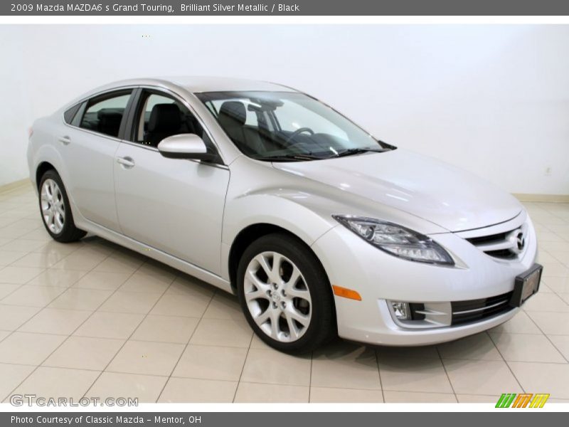 Brilliant Silver Metallic / Black 2009 Mazda MAZDA6 s Grand Touring