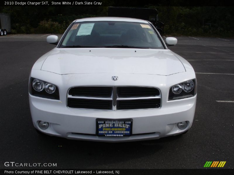 Stone White / Dark Slate Gray 2010 Dodge Charger SXT