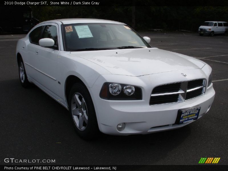 Stone White / Dark Slate Gray 2010 Dodge Charger SXT