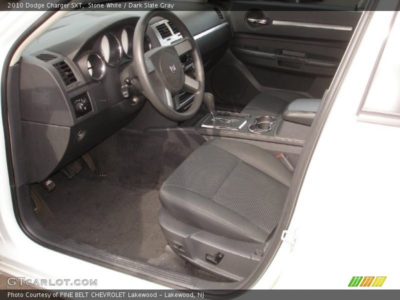 Stone White / Dark Slate Gray 2010 Dodge Charger SXT