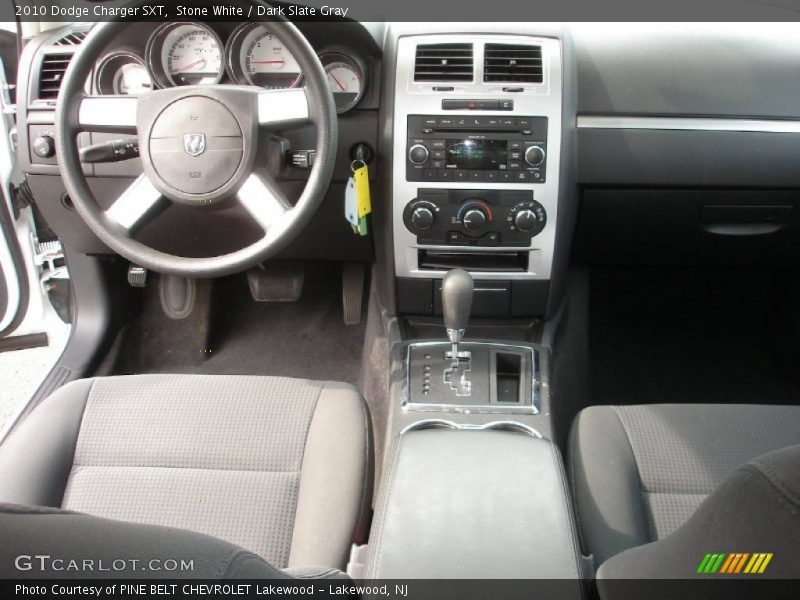 Stone White / Dark Slate Gray 2010 Dodge Charger SXT