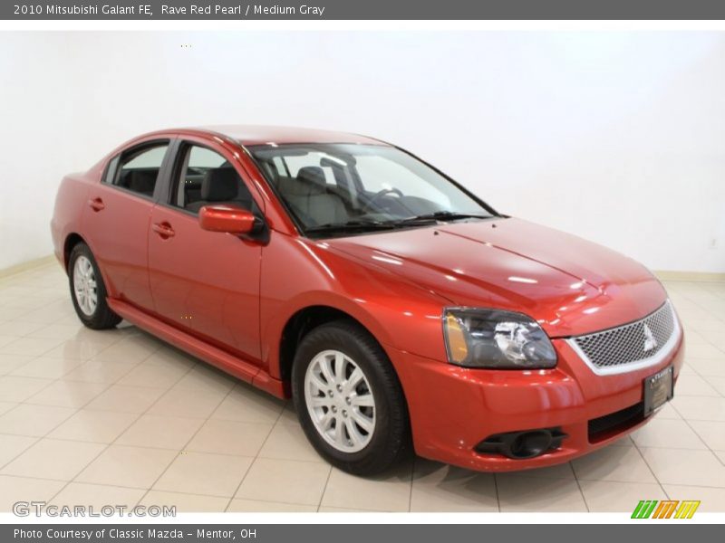 Rave Red Pearl / Medium Gray 2010 Mitsubishi Galant FE
