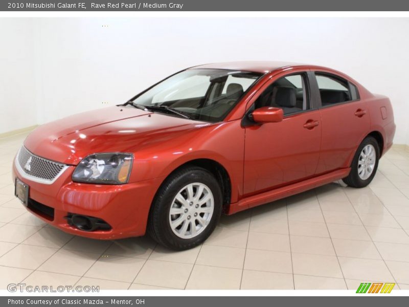 Rave Red Pearl / Medium Gray 2010 Mitsubishi Galant FE