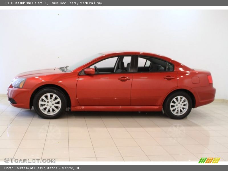 Rave Red Pearl / Medium Gray 2010 Mitsubishi Galant FE